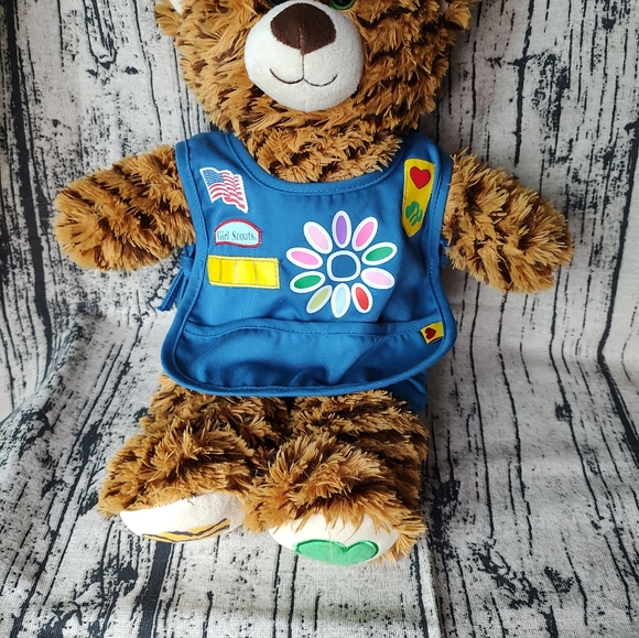 Build a Bear BABW plush Girl Scouts Caramel Delite Cookie Samoa Teddy Bear - Picture 1 of 8